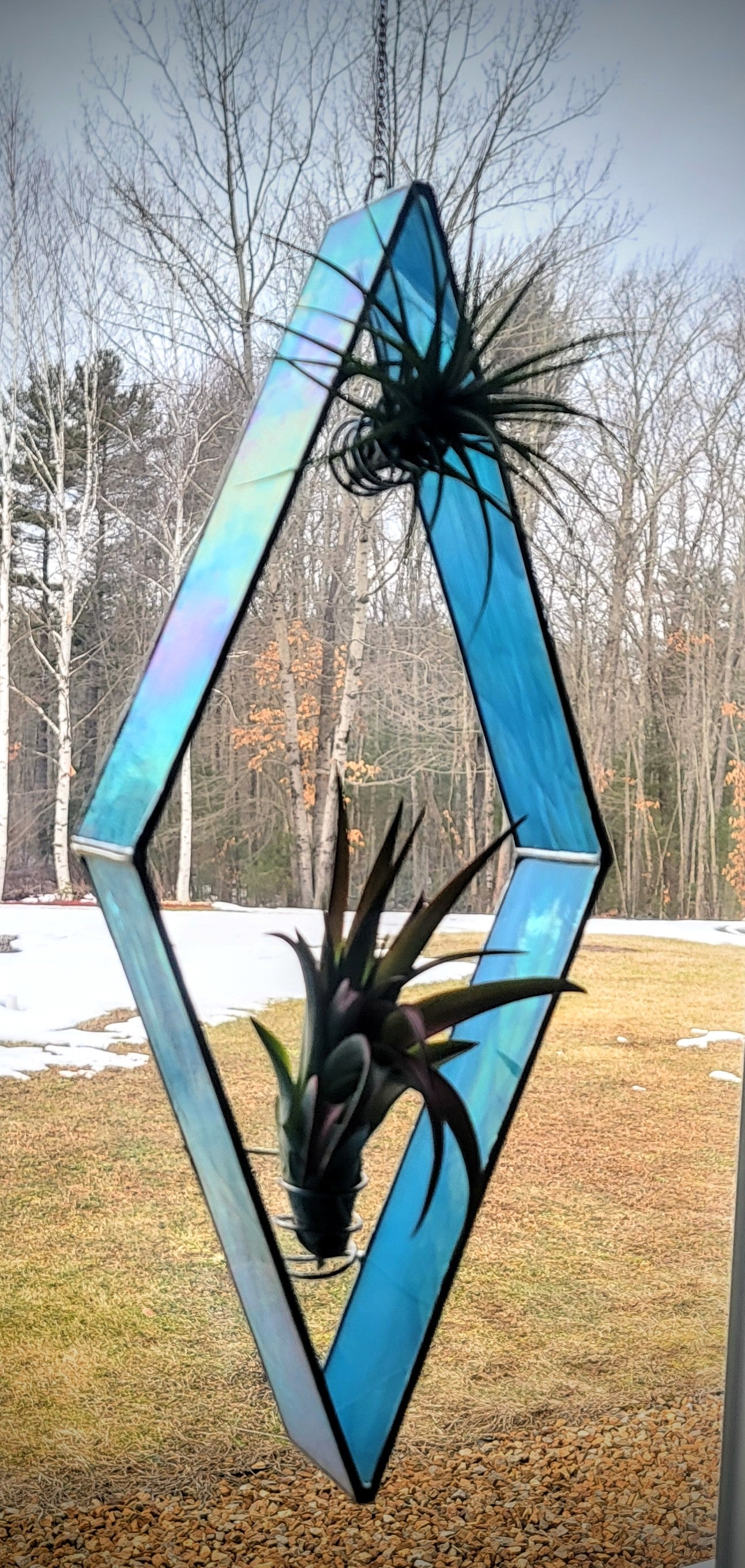 All Stained-Glass Plant Hangers