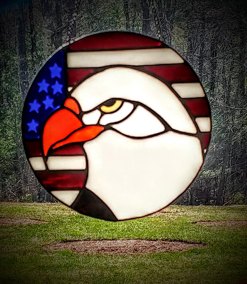 Stained-Glass Suncatcher / Panel- American Eagle