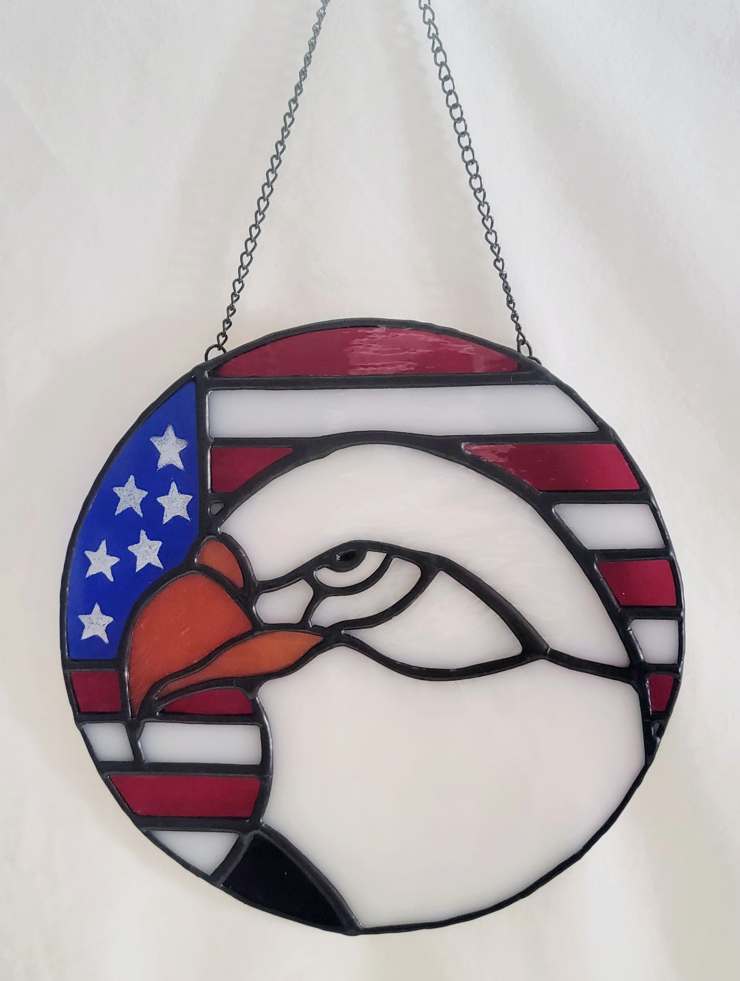 Stained-Glass Suncatcher / Panel- American Eagle