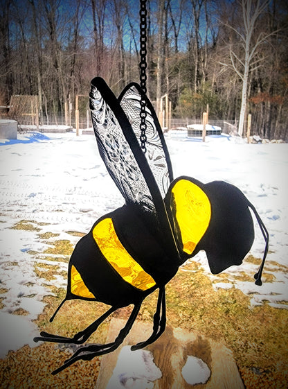 3D Stained-Glass Bumblebee