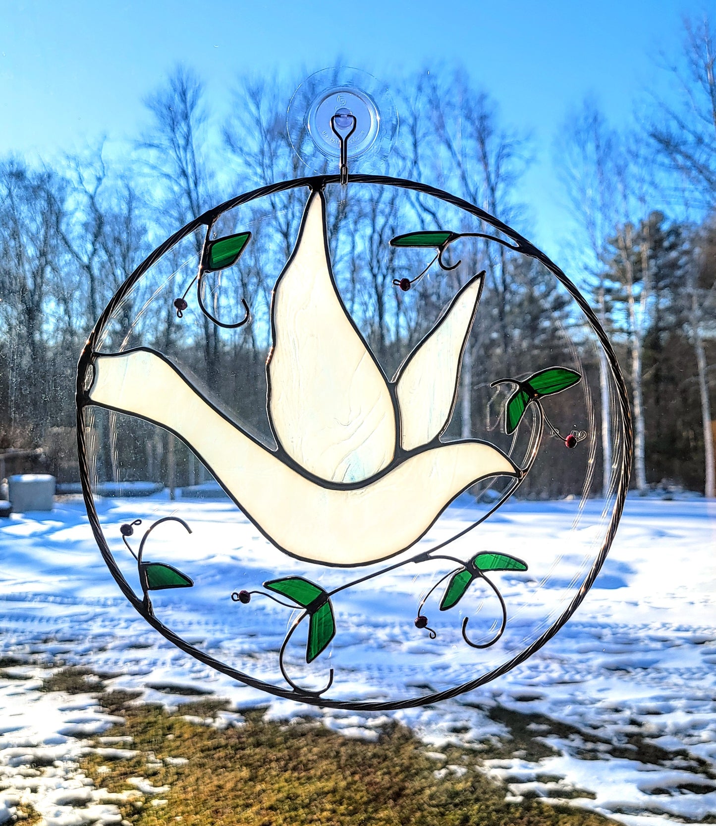 Stained-Glass Suncatcher- Dove