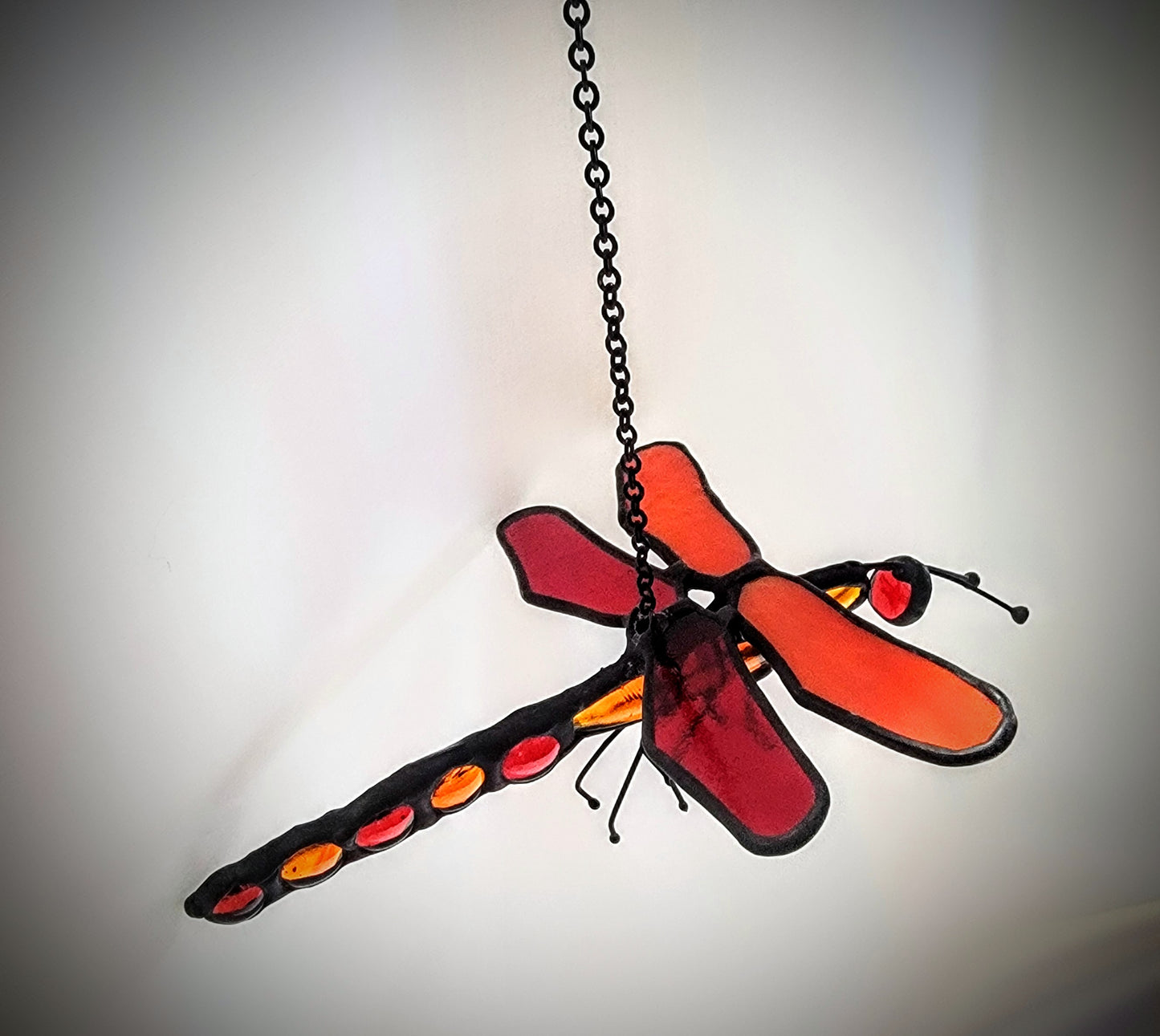 3D Stained-Glass Dragonfly