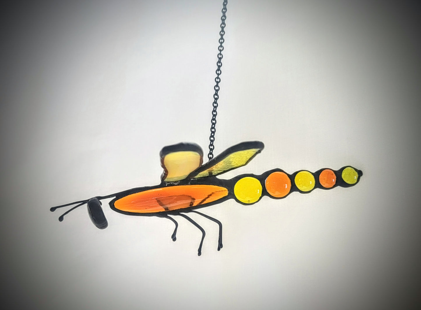 3D Stained-Glass Dragonfly