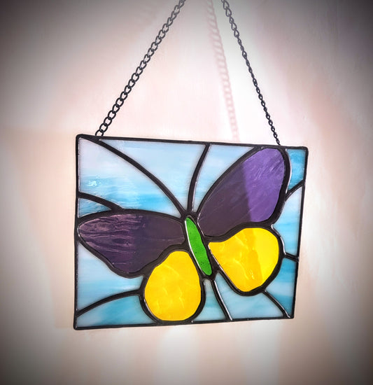 Stained-Glass Suncatcher / Panel- Butterfly