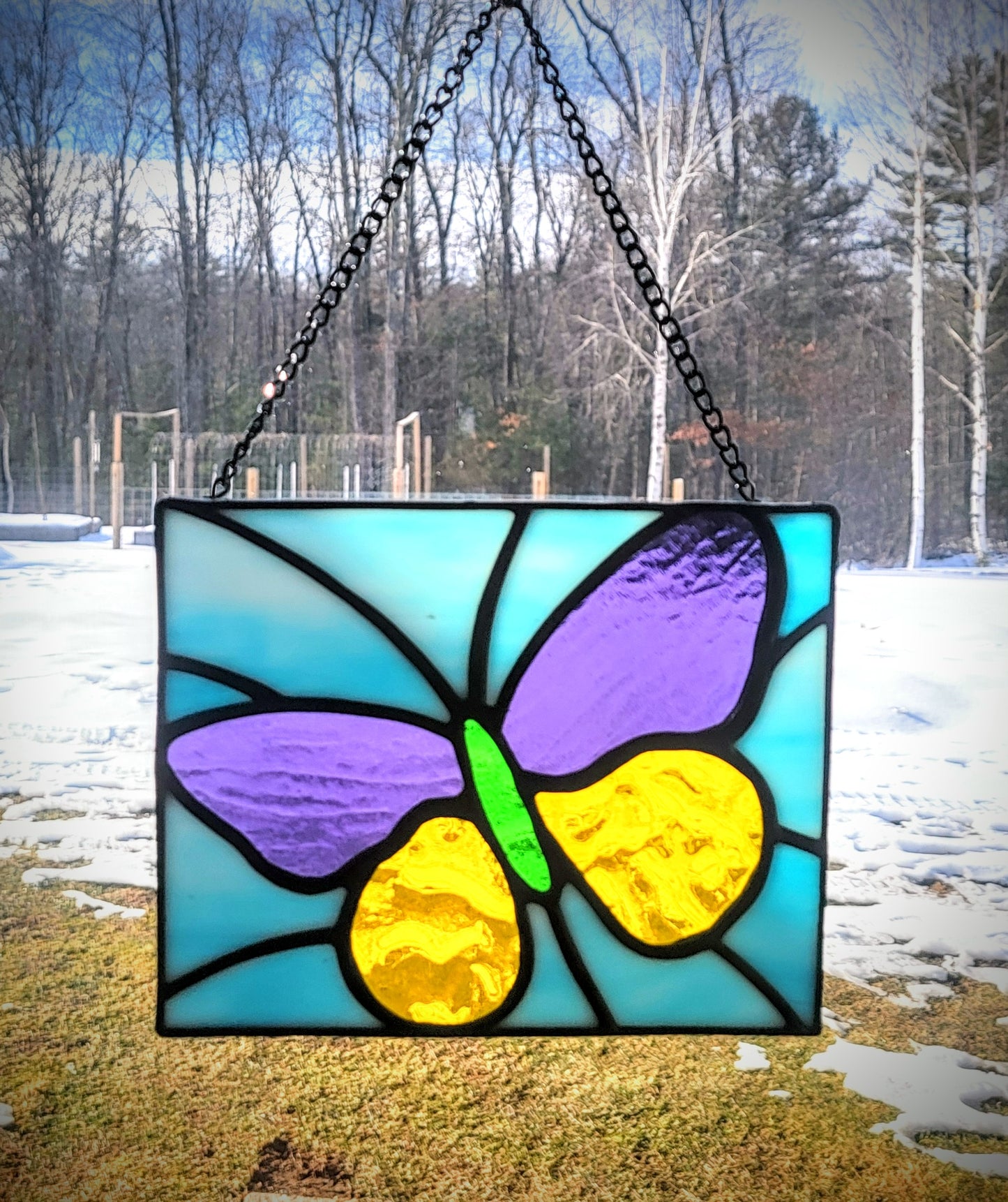 Stained-Glass Suncatcher / Panel- Butterfly