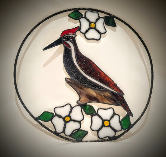 Stained-Glass Suncatcher- Woodpecker