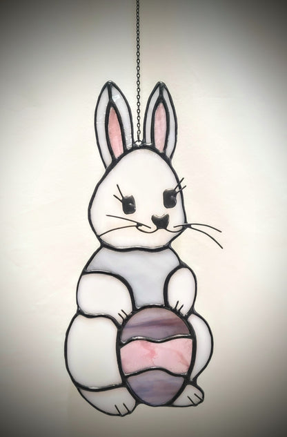 Stained-Glass Suncatcher- Easter Bunny