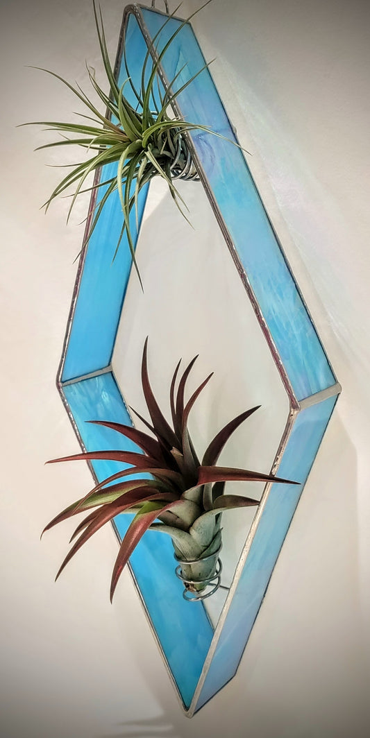 Stained-Glass Air Plant Hanger- Diamond