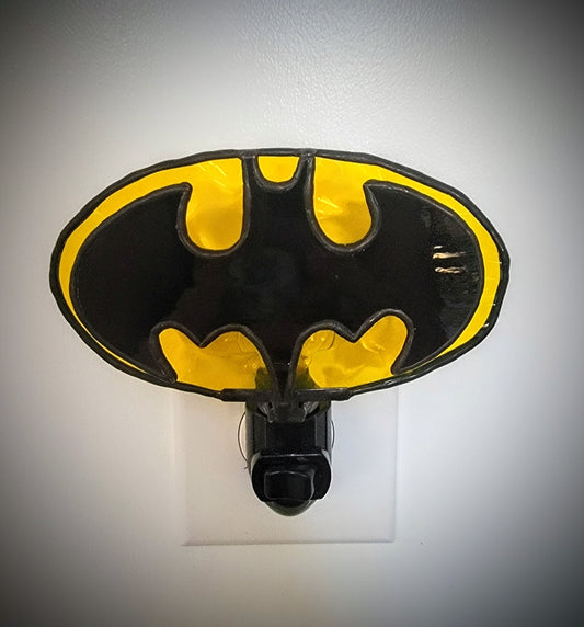 Night-Light, Stained-Glass Batman Symbol