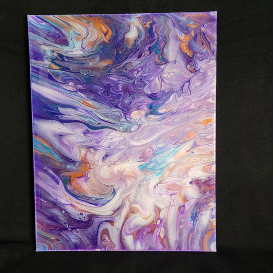 Acrylic Painting with Glossy Resin Finish