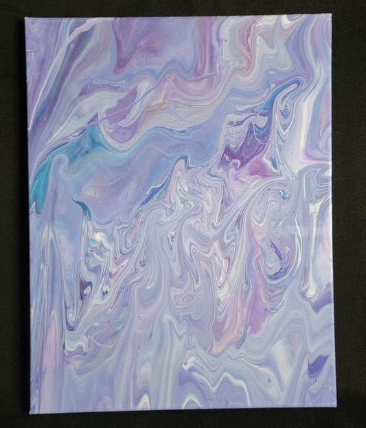 Acrylic Painting with Glossy Resin Finish