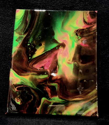 Acrylic Painting with Glossy Resin Finish