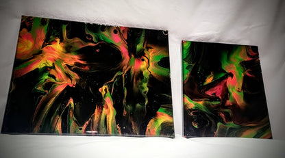 Acrylic Painting with Glossy Resin Finish
