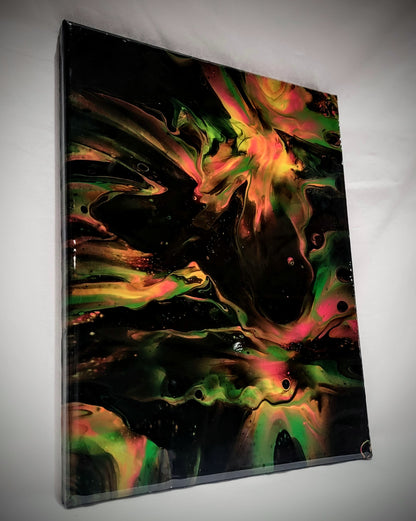 Acrylic Painting with Glossy Resin Finish
