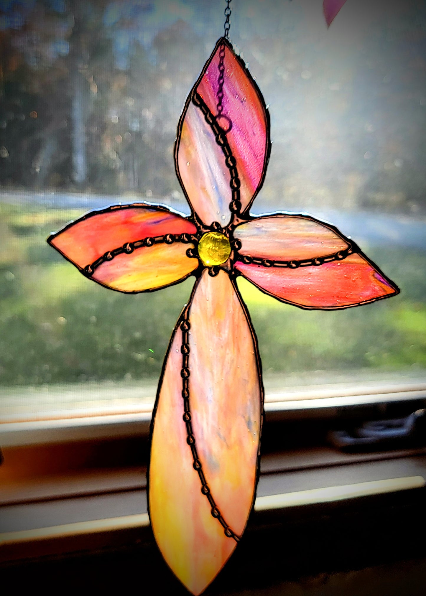 Stained-Glass Cross