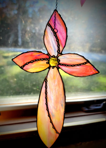 Stained-Glass Cross