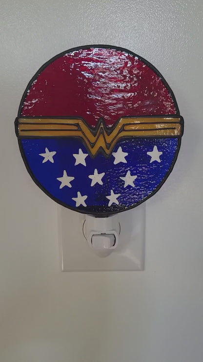 Night-Light, Stained-Glass Wonder Women