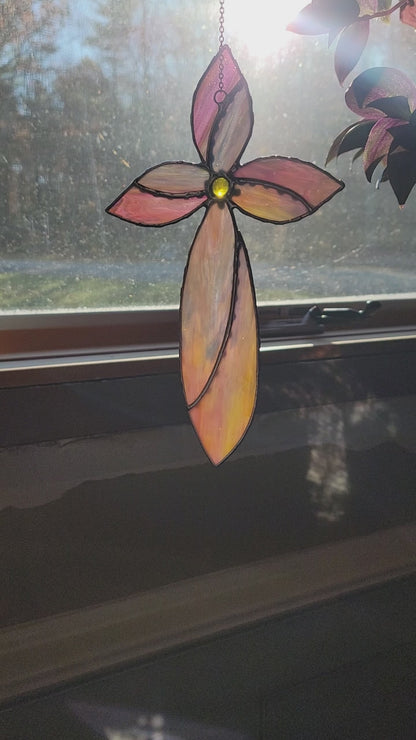 Stained-Glass Cross