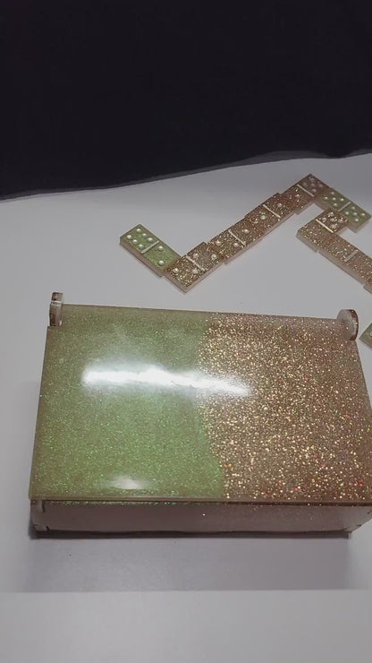 Resin Dominoes with Resin Storage Box
