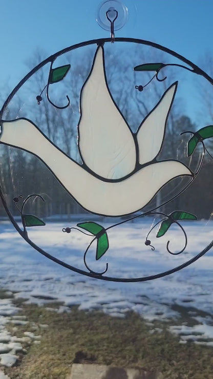 Stained-Glass Suncatcher- Dove