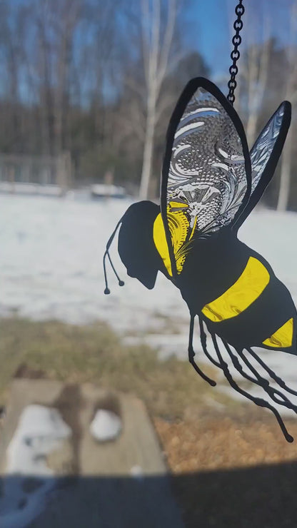 3D Stained-Glass Bumblebee