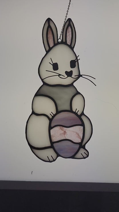 Stained-Glass Suncatcher- Easter Bunny