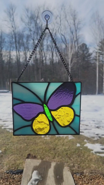 Stained-Glass Suncatcher / Panel- Butterfly